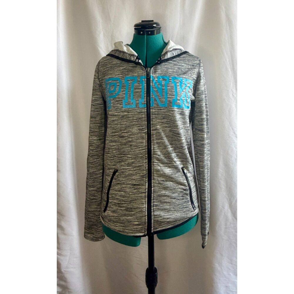 PINK Victoria's Secret grey hoodie sweatshirt. Size small